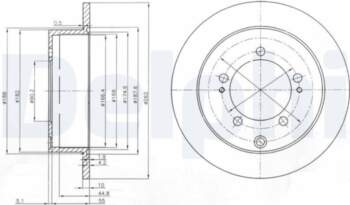 Bremžu diski DELPHI BG4037