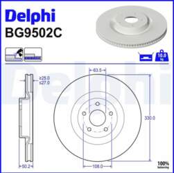 Bremžu diski DELPHI BG9502C