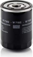 Eļļas filtrs MANN-FILTER W 718/2
