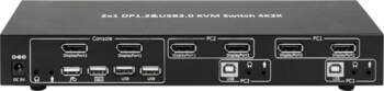 KVM switch Techly DP-KVM2 | 101928