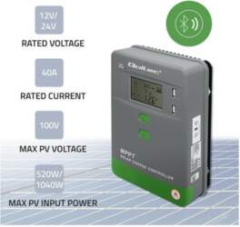 Qoltec Solar charge controller MPPT 40A
