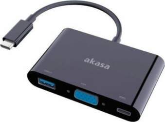 Akasa USB-C - VGA + USB-C