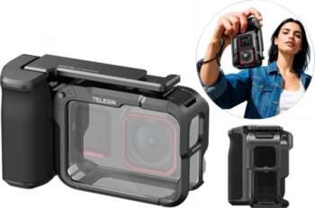 Telesin protective case with handle for