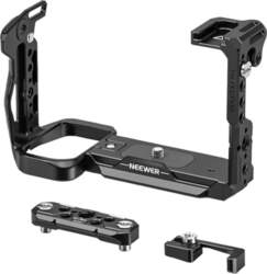 Camera cage with HDMI cable clamp