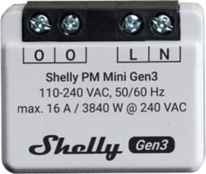 Shelly PM Mini Gen3 Controller, WiFi/Bluetooth