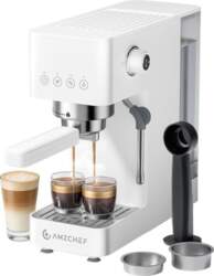 AMZCHEF CE-EM3131-WT Piston Coffee Maker (White)
