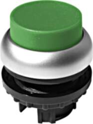 Schrack Technik Push-button extended, spring-return, green