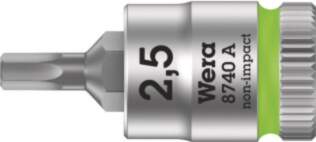 8740 A Zyklop bit socket, 1/4&quot