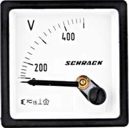 Voltmetrs 48 x 48mm, 500VAC, Schrack
