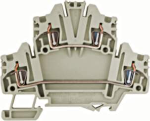Schrack Technik Spring clamp double-level terminal
