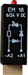 Diode + Sarkans LED 6…24V DC