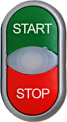 Schrack Technik Double push-button illuminated, "