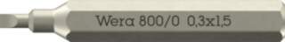 800/0 Micro bits for slotted screws