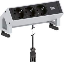 Bachmann  Desk2 socket-outlet 3 x Type
