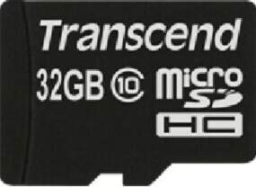 Transcend microSDXC/SDHC Class 10 32GB with