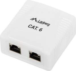 LANBERG  Surface mount box 2x RJ45