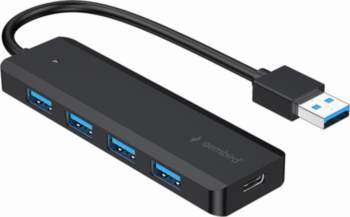 Gembird  HUB USB black 4xUSB 3