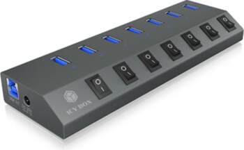 IcyBox  ICY BOX IB-HUB1701-C3 7xUSB Type-A