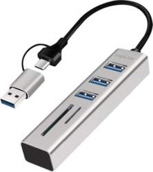 LogiLink  USB3.0 hub USB-A, SD/mic
