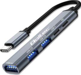 Qoltec HUB adapter USB C 3