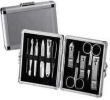 Three-seven Manicure set Silver case -