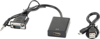LANBERG  Adapter VGA(M) + Audio -