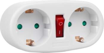 Maclean  Splitter double socket MCE338 typ