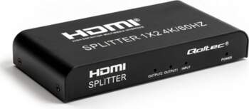Qoltec Active HDMI Splitter 2 x