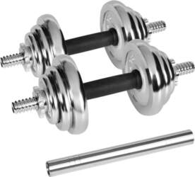 Rebel  ACTIVE Chrome Adjustable Dumbbells in