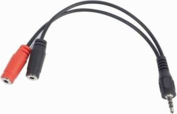 Gembird  Adapter Mini Jack(M) 4PIN/2xMini Jack(F)