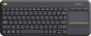 LOGITECH K400+ Wireless Touch Keyboard black