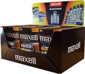 Maxell  Alkaline LR6 AA 4-pack Display