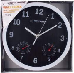 Esperanza WALL CLOCK LYON BLACK |