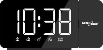 GreenBlue digital LED clock radio GB172