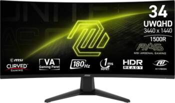 MSI  MAG 346CQ computer monitor 86