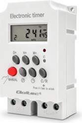 Qoltec Electronic timer PC0629, DIN rail