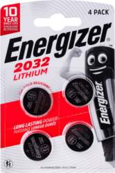 ENERGIZER  BATTERY SPECIALIZED CR2032, 4 pieces