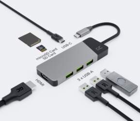 GREEN CELL  Hub adapter USB-C Connect