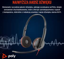 POLY HP  Blackwire 3220 Stereo USB-C