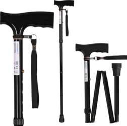 ActionMed Folding walking stick black |
