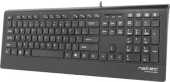 NATEC Keyboard Barracuda Slim Black USB