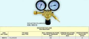No name CO2/AR-2 REDUCER - CLOCKS
