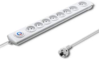 Qoltec  Surge protector 8 sockets, 1