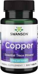Swanson Copper, 2mg - 300 tabletes