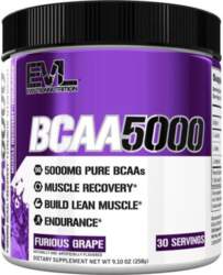 EVLution Nutrition BCAA 5000, Furious Grape