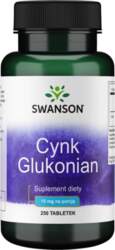SWANSON cinks (glikonāts) (250 tabletes).