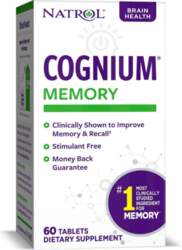 Natrol Cognium Memory - 60 tabletes