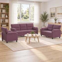 Dīvānu komplekts 3 pcs Violeta Samts