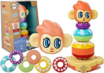 Educational Monkey Pyramid with Sounds, Learning