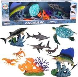 Set of Figures Sea Animals Movable